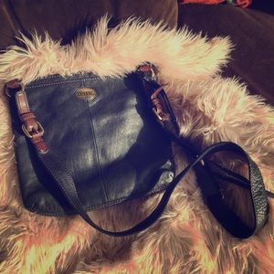 Fossil Leather Satchel
